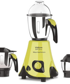 Vidiem Mixer Grinder 540 A (Citrus Green with Black) | Mixer grinder 650 watt with 3 Leakproof Jars with self-lock | Mixer grinder | 5 Years Warranty (3 Jar)